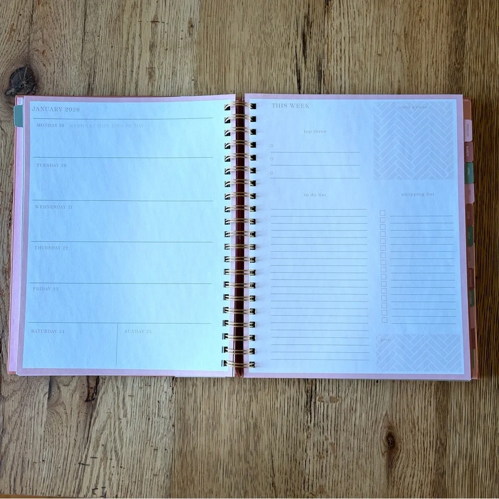 Weekly/Monthly Planner and Self-help Workbook Set